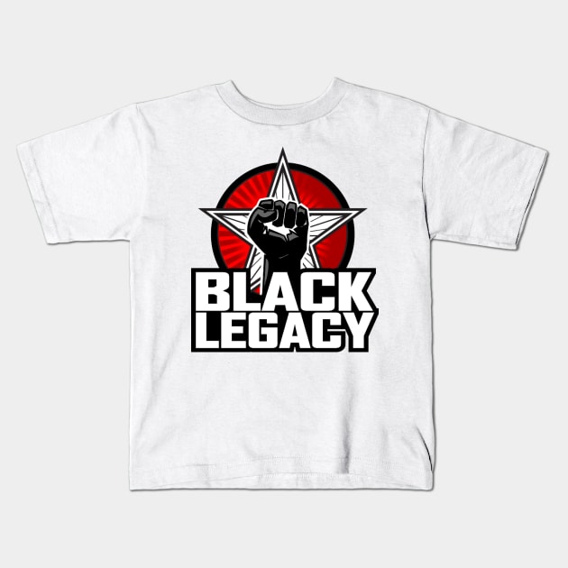 Black legacy Kids T-Shirt by gold package